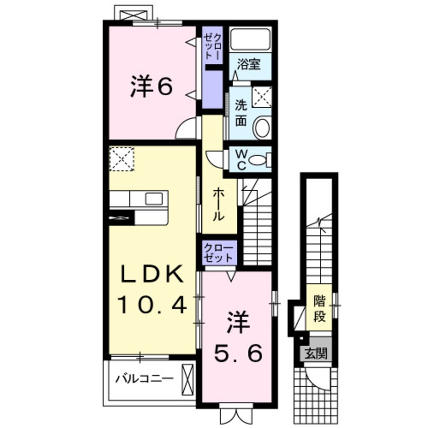 間取図 ヒルサイド・ブローテＢ