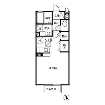 間取図 ハニーコート Ｄ