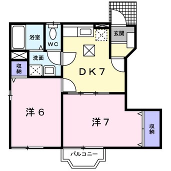 間取図 フォンテーヌⅢ