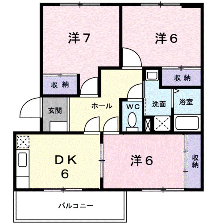 間取図 プレイスガーデン