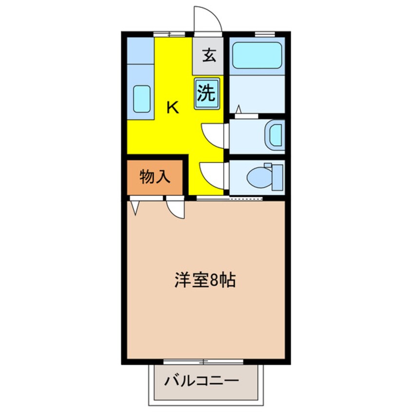間取図 ハイツＭ１