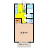 ハイツＭ１ 1Kの間取り