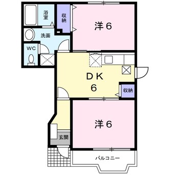 間取図 クレストール西川田