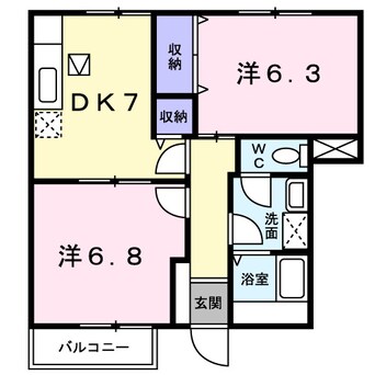 間取図 メルベーユ参番館