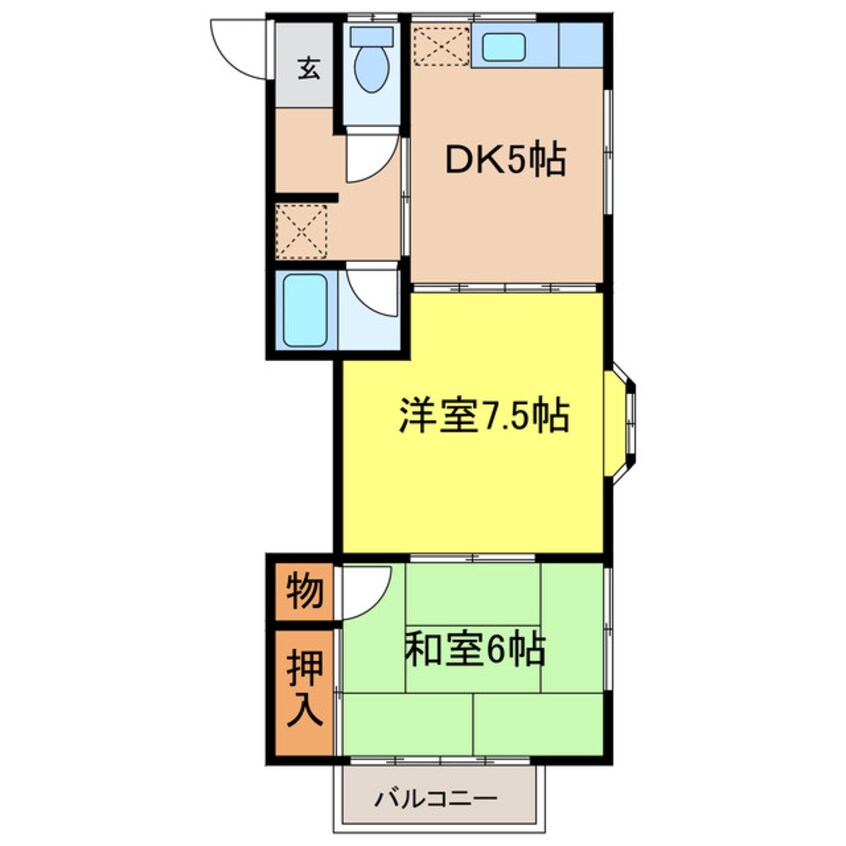 間取図 コーポヒロ