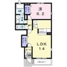 サンライトＤ 1LDKの間取り