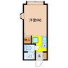 アリス宇都宮第4 1Kの間取り