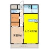 アルモニーA 1LDKの間取り