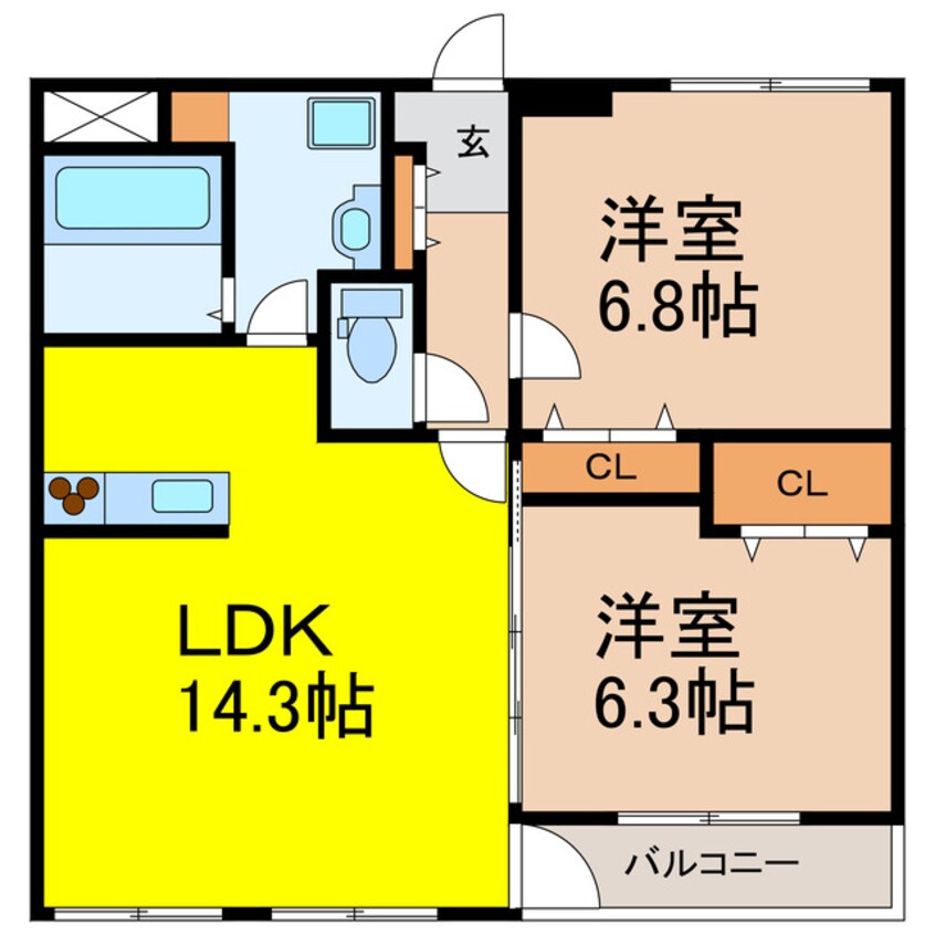 間取図 グランベール