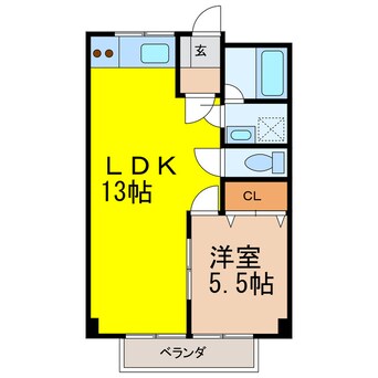 間取図 シティパルスギモトⅠ