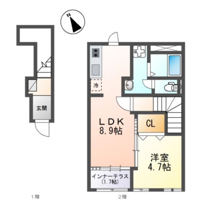 間取図 仮）スターテラスⅡ宮の内