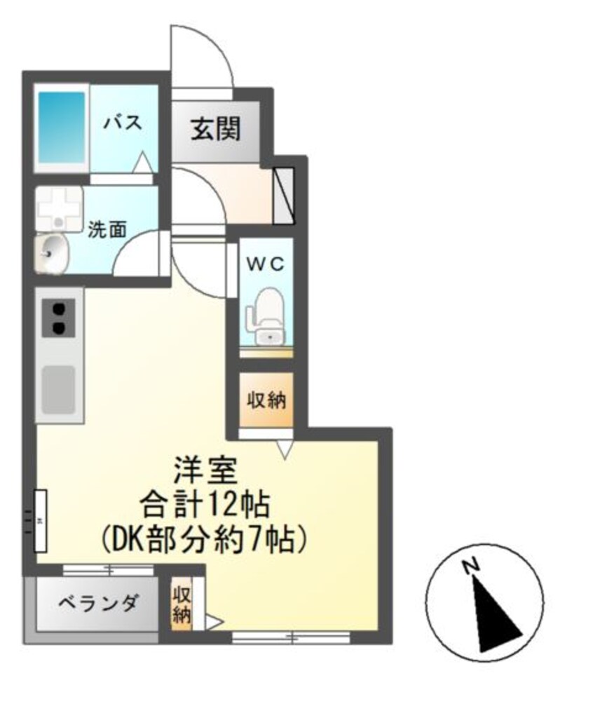 間取図 パンション岩曽