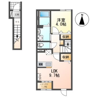 間取図 仮）シェルルスターテラス陽東