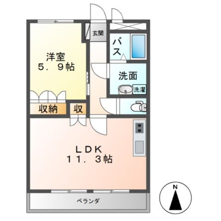 間取図 グランド・ソレイユ