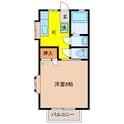 ハイツＭ１の間取図