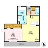 ＬＡ ＰＯＲＴＥ 12Ｑ4 1LDKの間取り