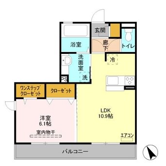 間取図 ＬＡ ＰＯＲＴＥ 12Ｑ4