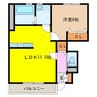 レジデンスアルタⅢ 1LDKの間取り