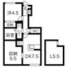 ラヴィーヌ中丸 1LDK+Sの間取り