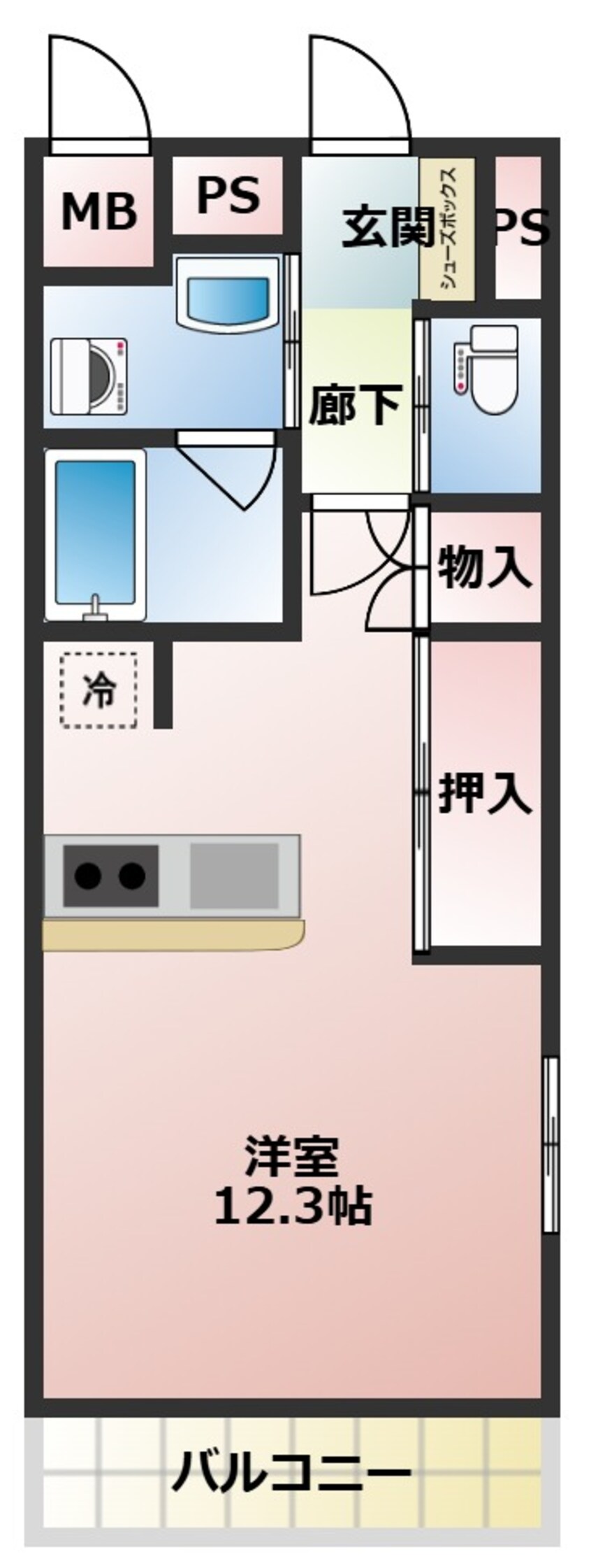間取図 エソール陽東
