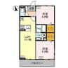 CLASSEUM元今泉 2LDKの間取り