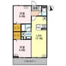 CLASSEUM元今泉 2LDKの間取り