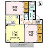 プレアデス･コート Ａ 2LDKの間取り