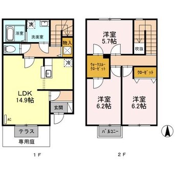 間取図 リースランドＩＰ Ａ