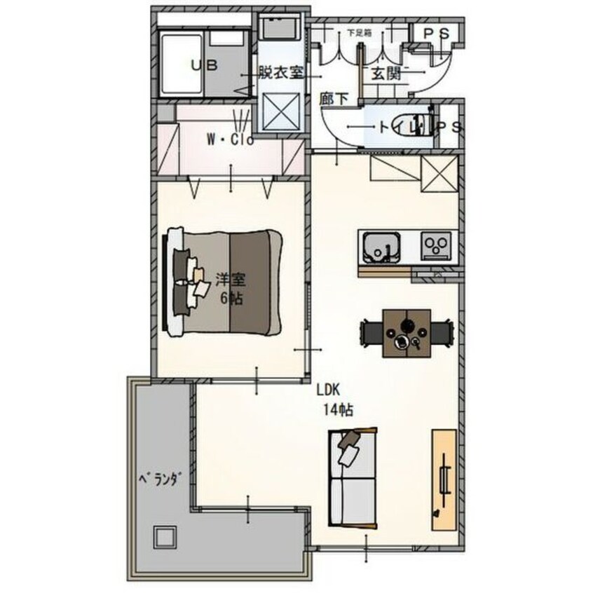 間取図 Ruscello Sena