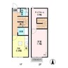 リースランドＩＰ Ｅ 1DK+Sの間取り