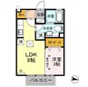 ルシール若松原 1LDKの間取り