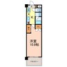 クロワサンス 1Kの間取り