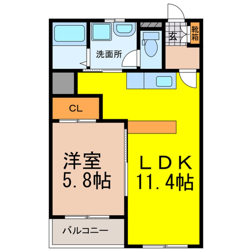 間取図 ロワイヤル御幸２号棟