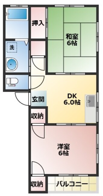 間取図 リステル西村Ⅰ