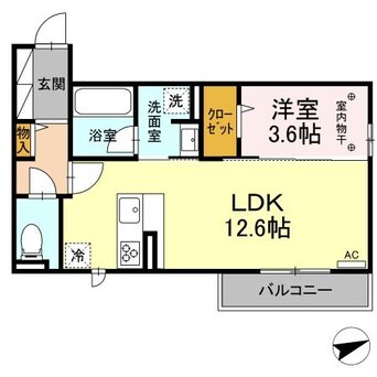 間取図 D-west