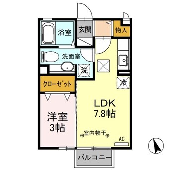 間取図 東北本線<宇都宮線>/宇都宮駅 バス28分ミツトヨ前下車:停歩8分 1階 築17年