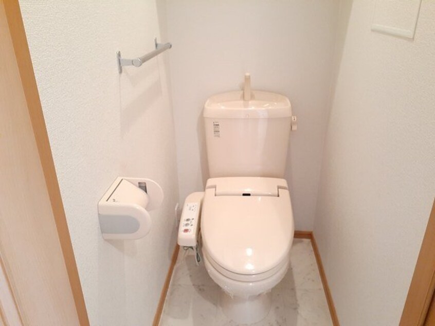 落ち着いた色調のトイレです ラフレシール　Ａ