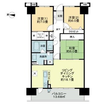 間取図 サーパスシティ桜通りパークウイング