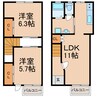 石幸ハイツⅢ 2LDKの間取り