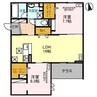 D-GLANZ WEST 2LDKの間取り