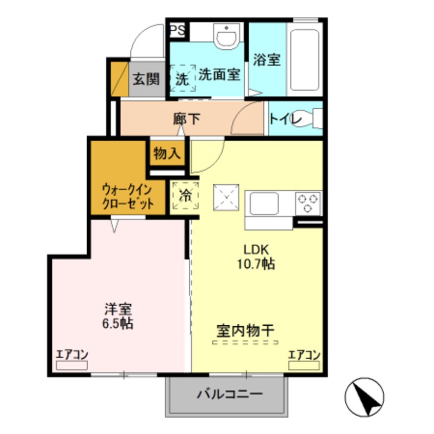 間取図 フォーゲルテラス グリューン Ⅵ