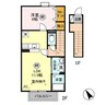 グリーンハイツ 1LDKの間取り