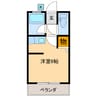 コーポSANKAKU 1Rの間取り