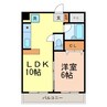 ますだマンション 1LDKの間取り