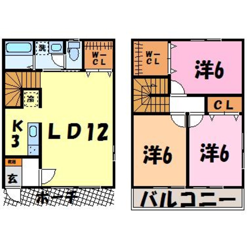 間取図 ファミーユ岩曽