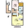 ファボーレ 1LDKの間取り