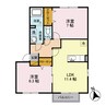 フレアヒルズ岡本 Ｂ 2LDKの間取り