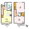 クレストパル 2LDKの間取り