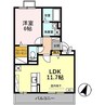 グランドキャッスルＦＵＫＵＣＨＩ Ａ 1LDKの間取り
