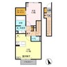 パークサイド50 1LDKの間取り
